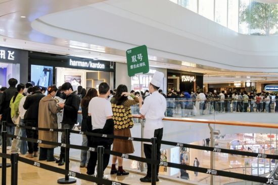 费大厨南京取号队伍环绕商场中庭转圈 费大厨南京取号队伍环绕商场中庭转圈