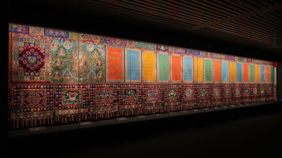 “妙涵万象——传统唐卡艺术展”。 主办方供图 “妙涵万象——传统唐卡艺术展”。 主办方供图
