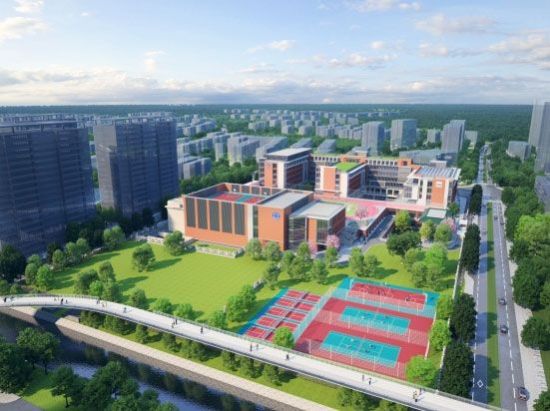徐汇区C单元西片区规划学校新建工程(一期)项目效果图 徐汇区C单元西片区规划学校新建工程(一期)项目效果图